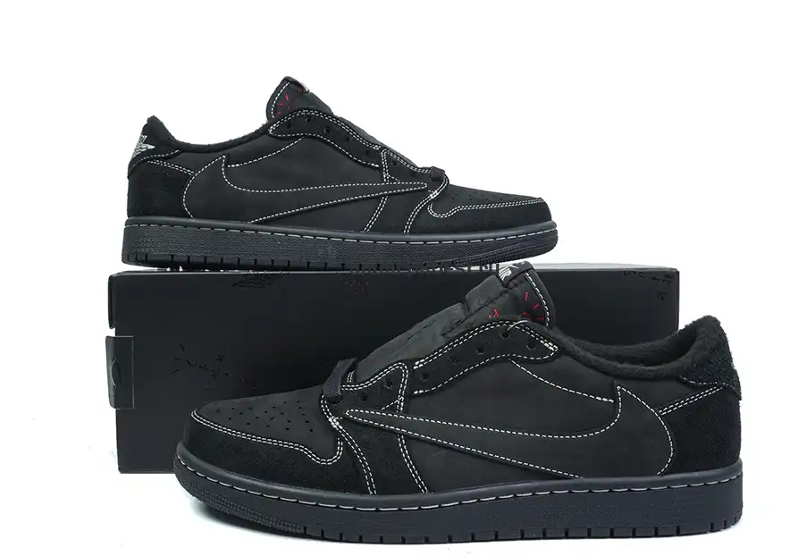 PK5.0 Jordan 1 Retro Low OG SP Travis Scott Black Phantom RETAIL MATERIALS READY TO SHIP