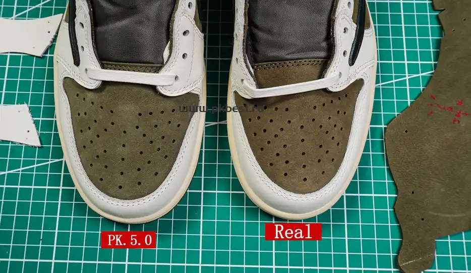 PK5.0 JORDAN 1 RETRO LOW Medium Olive TRAVIS SCOTT NEUTRAL OLIVE RETAIL MATERIALS READY TO SHIP