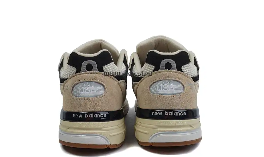 PK GOD New Balance 993 MiUSA Teddy Santis Sea Salt Black RETAIL MATERIALS READY TO SHIP