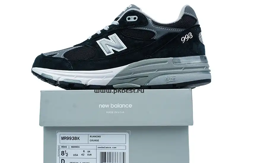 PK GOD New Balance NB 993 black RETAIL MATERIALS READY TO SHIP