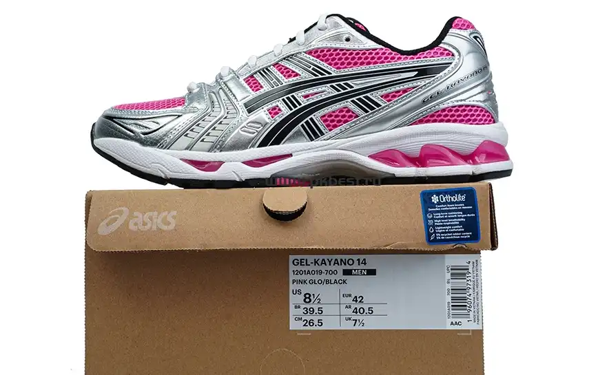 PK GOD Asics Gel-Kayano 14 Silver black RETAIL MATERIALS READY TO SHIP