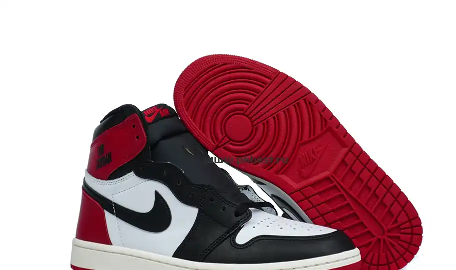 PK5.0 Jordan Air Jordan 1 “Black Toe Reimagined” White black red RETAIL MATERIALS READY TO SHIP