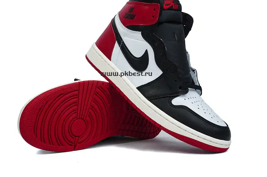 PK5.0 Jordan Air Jordan 1 “Black Toe Reimagined” White black red RETAIL MATERIALS READY TO SHIP