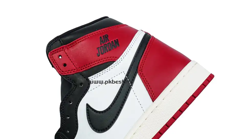 PK5.0 Jordan Air Jordan 1 “Black Toe Reimagined” White black red RETAIL MATERIALS READY TO SHIP