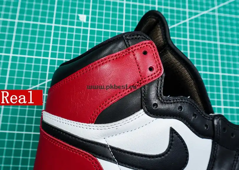 PK5.0 Jordan Air Jordan 1 “Black Toe Reimagined” White black red RETAIL MATERIALS READY TO SHIP