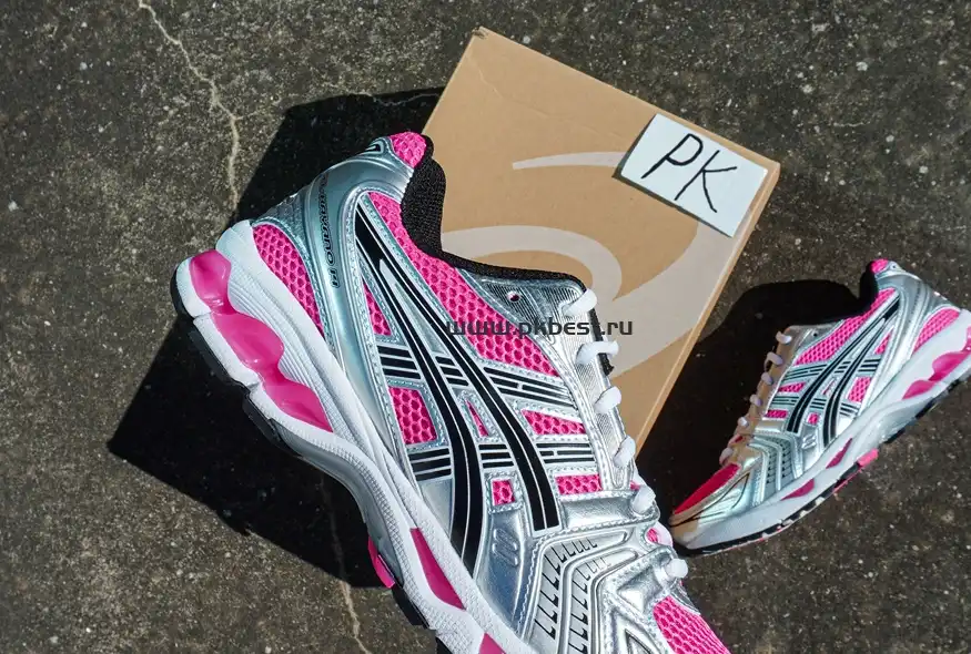 PK GOD Asics Gel-Kayano 14 Silver black RETAIL MATERIALS READY TO SHIP