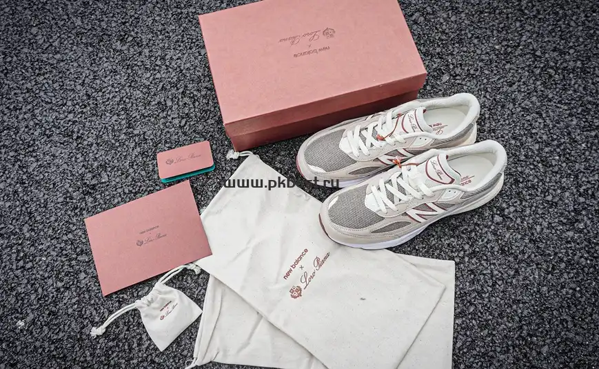 PK GOD Loro Piana x  New Balance NB 990 V6 gray  RETAIL MATERIALS READY TO SHIP