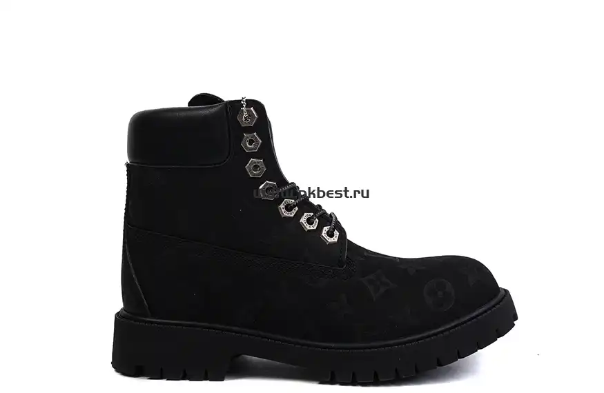 PK GOD Timberland x LOUIS VUITTON Cow leather black RETAIL MATERIALS READY TO SHIP