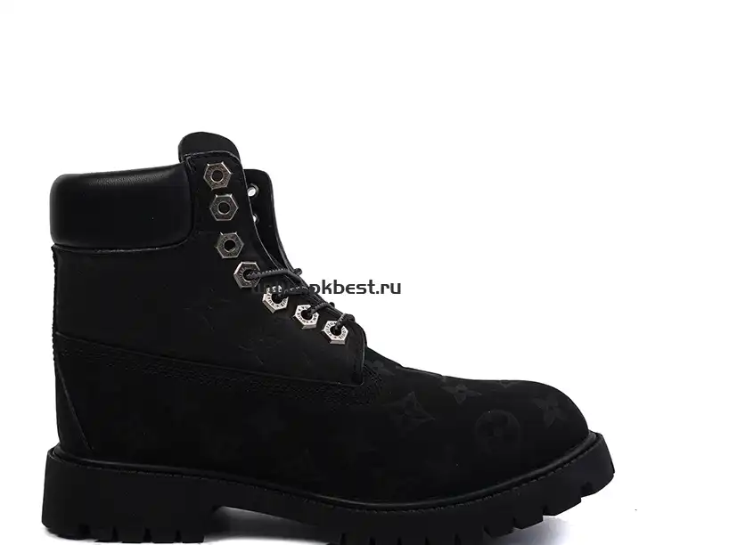 PK GOD Timberland x LOUIS VUITTON Cow leather black RETAIL MATERIALS READY TO SHIP