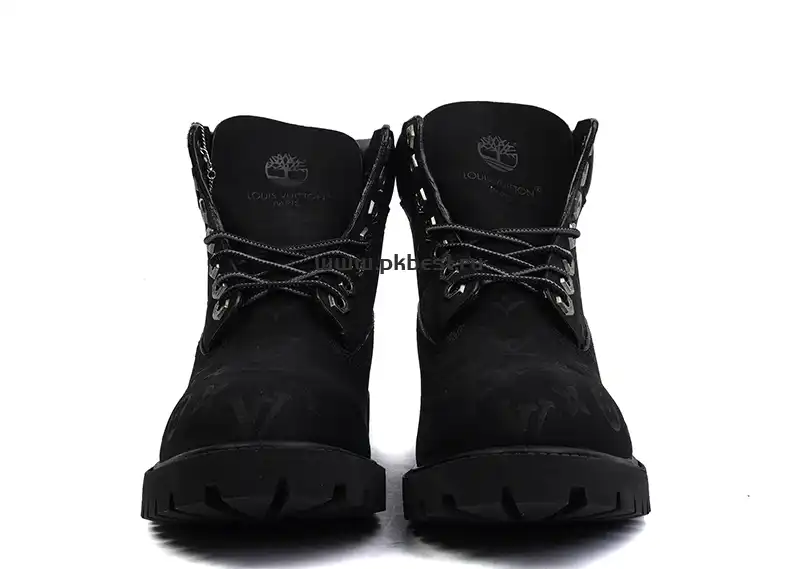 PK GOD Timberland x LOUIS VUITTON Cow leather black RETAIL MATERIALS READY TO SHIP