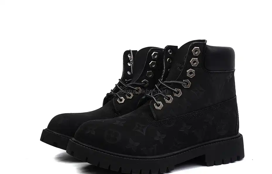 PK GOD Timberland x LOUIS VUITTON Cow leather black RETAIL MATERIALS READY TO SHIP