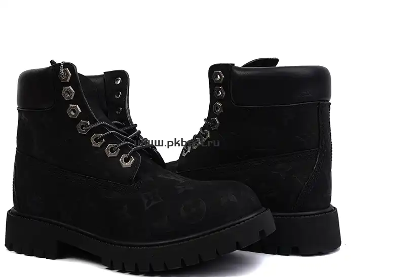 PK GOD Timberland x LOUIS VUITTON Cow leather black RETAIL MATERIALS READY TO SHIP