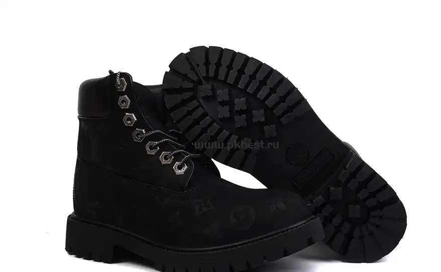 PK GOD Timberland x LOUIS VUITTON Cow leather black RETAIL MATERIALS READY TO SHIP