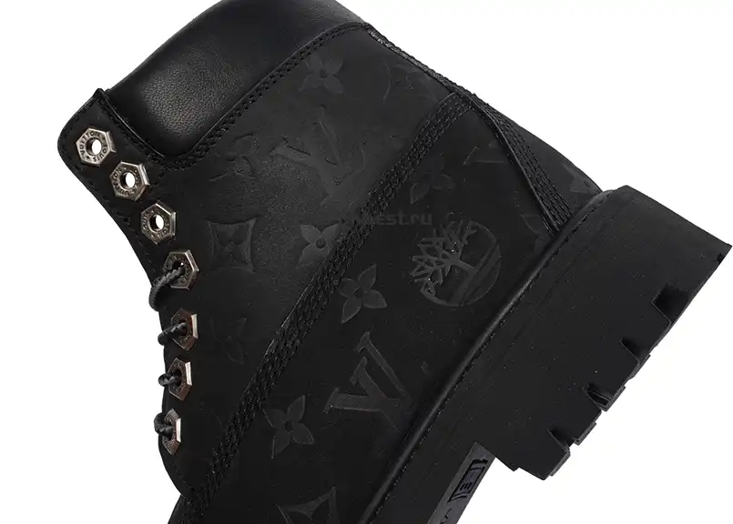 PK GOD Timberland x LOUIS VUITTON Cow leather black RETAIL MATERIALS READY TO SHIP