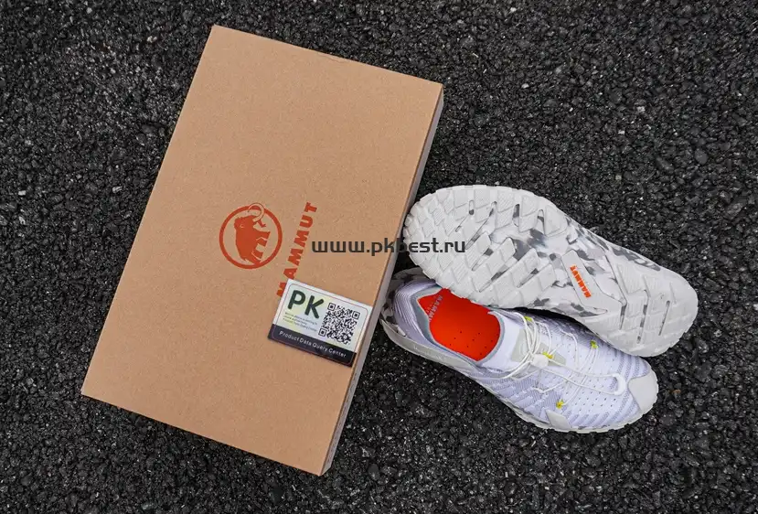 PK GOD Mammut Men’s Hueco Knit II Low White RETAIL MATERIALS READY TO SHIP