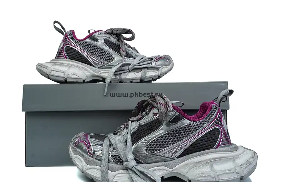 PK God Balenciaga 3XL Sneaker  Silver purple RETAIL MATERIALS READY TO SHIP