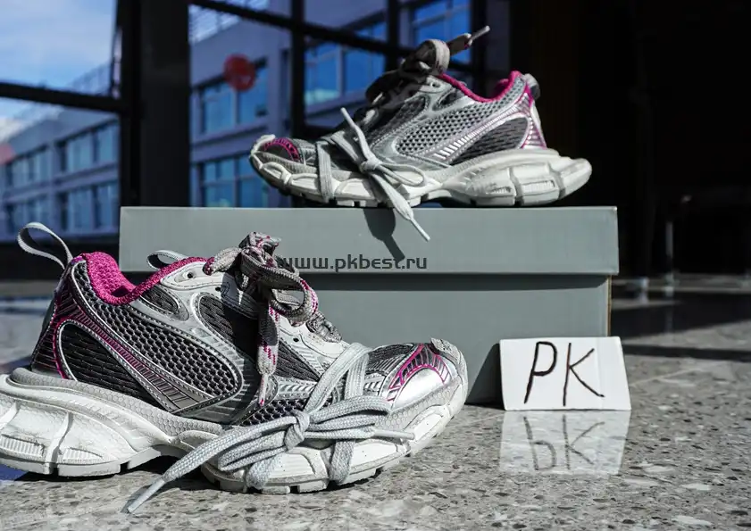 PK God Balenciaga 3XL Sneaker  Silver purple RETAIL MATERIALS READY TO SHIP