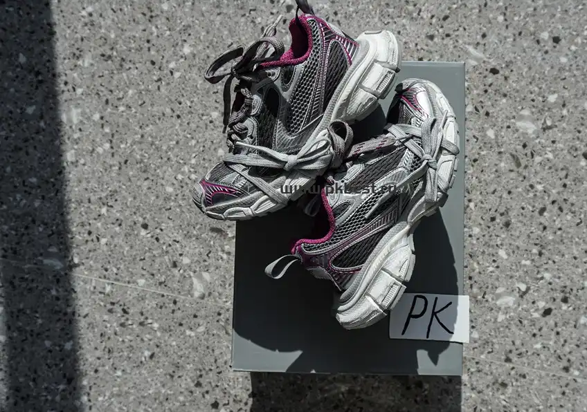 PK God Balenciaga 3XL Sneaker  Silver purple RETAIL MATERIALS READY TO SHIP