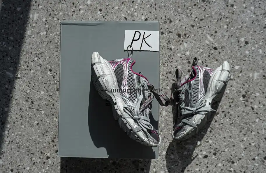 PK God Balenciaga 3XL Sneaker  Silver purple RETAIL MATERIALS READY TO SHIP