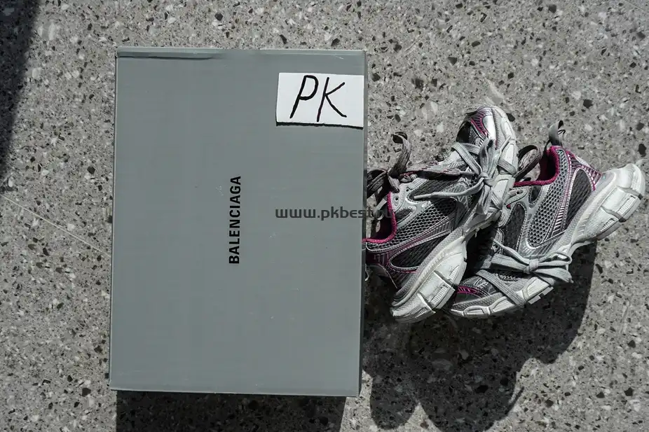 PK God Balenciaga 3XL Sneaker  Silver purple RETAIL MATERIALS READY TO SHIP