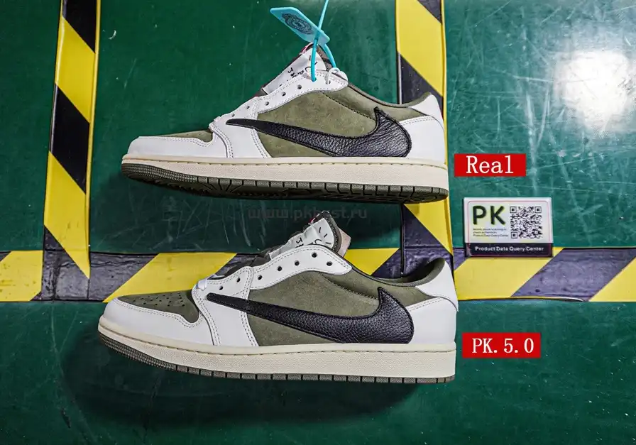 PK5.0 JORDAN 1 RETRO LOW Medium Olive TRAVIS SCOTT NEUTRAL OLIVE RETAIL MATERIALS READY TO SHIP