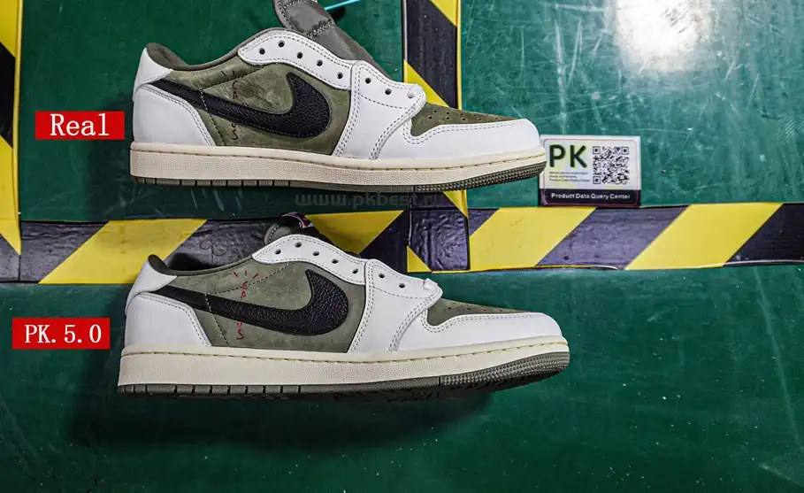 PK5.0 JORDAN 1 RETRO LOW Medium Olive TRAVIS SCOTT NEUTRAL OLIVE RETAIL MATERIALS READY TO SHIP