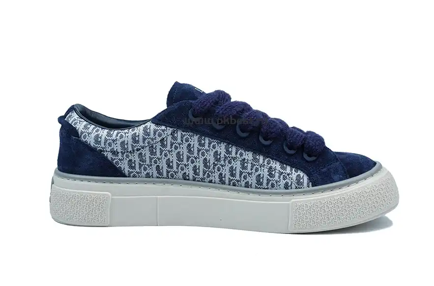 PK GOD Dior B33 TENNIS  DO EMBROIDERED  CANV BLUE & WHITE RETAIL MATERIALS READY TO SHIP