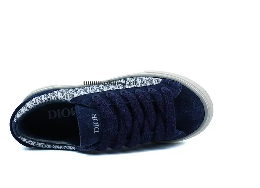 PK GOD Dior B33 TENNIS  DO EMBROIDERED  CANV BLUE & WHITE RETAIL MATERIALS READY TO SHIP