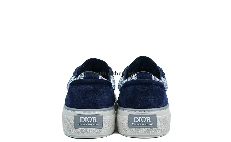 PK GOD Dior B33 TENNIS  DO EMBROIDERED  CANV BLUE & WHITE RETAIL MATERIALS READY TO SHIP