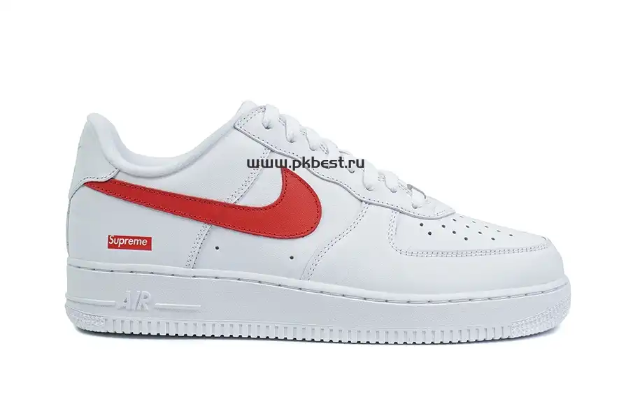 PK GOD Nike Supreme x Air Force 1 Low Box Logo – Speed Red RETAIL MATERIALS READY TO SHIP