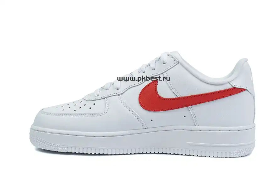 PK GOD Nike Supreme x Air Force 1 Low Box Logo – Speed Red RETAIL MATERIALS READY TO SHIP