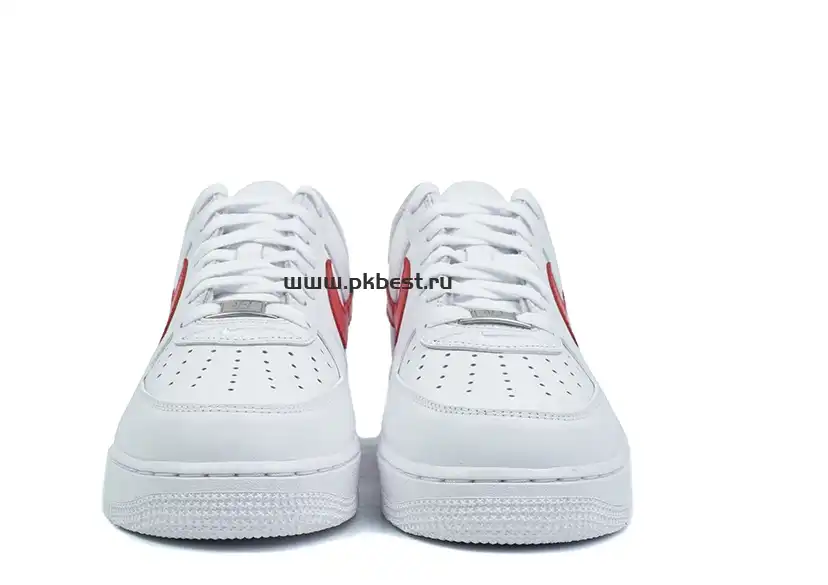 PK GOD Nike Supreme x Air Force 1 Low Box Logo – Speed Red RETAIL MATERIALS READY TO SHIP