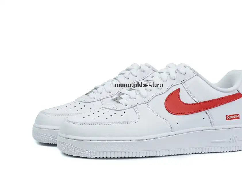 PK GOD Nike Supreme x Air Force 1 Low Box Logo – Speed Red RETAIL MATERIALS READY TO SHIP