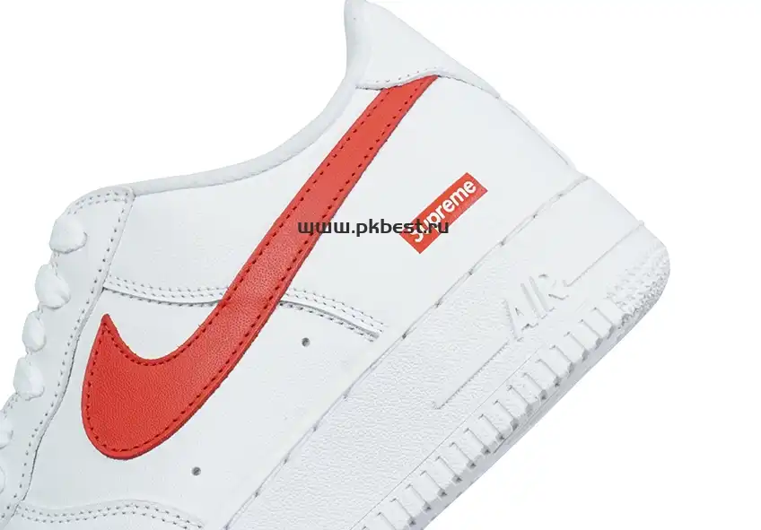 PK GOD Nike Supreme x Air Force 1 Low Box Logo – Speed Red RETAIL MATERIALS READY TO SHIP