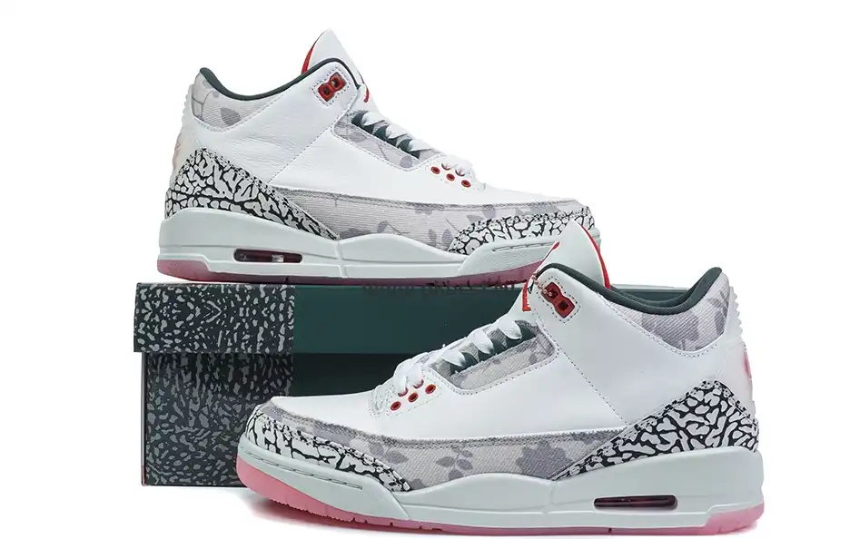 PK GOD Jordan Air Jordan 3 Retro Wings  Rice ash powder RETAIL MATERIALS READY TO SHIP