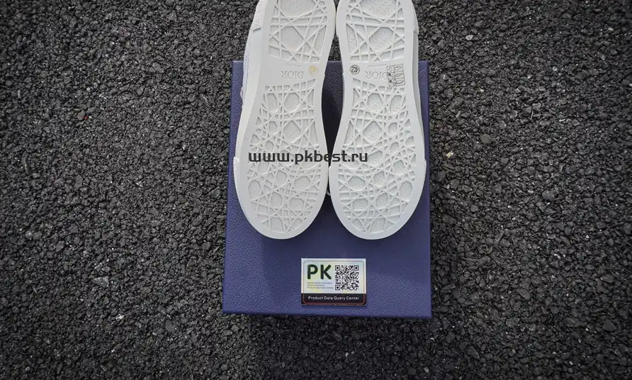 PK GOD Dior B33 TENNIS  DO  EMBROIDERED  CANV Gray & PINK RETAIL MATERIALS READY TO SHIP