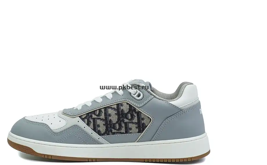 PK GOD Dior B33 TENNIS  DO  EMBROIDERED  CANV Gray & PINK RETAIL MATERIALS READY TO SHIP