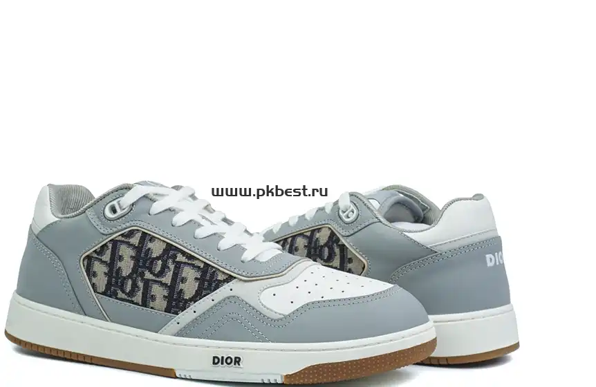 PK GOD Dior B33 TENNIS  DO EMBROIDERED  CANV BLUE & WHITE RETAIL MATERIALS READY TO SHIP