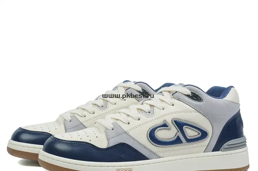 PK GOD Dior B57 MID-TOP SNEAKER Dark blue and white RETAIL MATERIALS READY TO SHIP