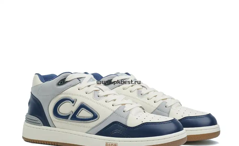 PK GOD Dior B57 MID-TOP SNEAKER Dark blue and white RETAIL MATERIALS READY TO SHIP