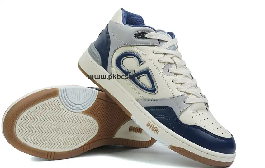 PK GOD Dior B57 MID-TOP SNEAKER Dark blue and white RETAIL MATERIALS READY TO SHIP