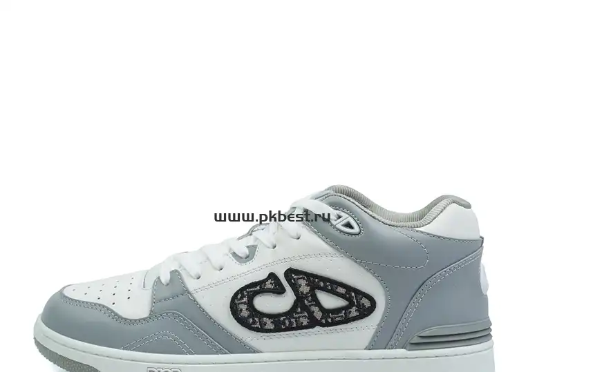 PK GOD Dior B57 MID-TOP SNEAKER  Gray and white RETAIL MATERIALS READY TO SHIP