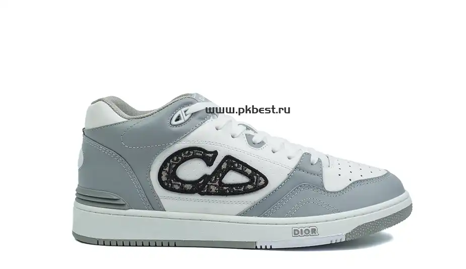 PK GOD Dior B57 MID-TOP SNEAKER  Gray and white RETAIL MATERIALS READY TO SHIP