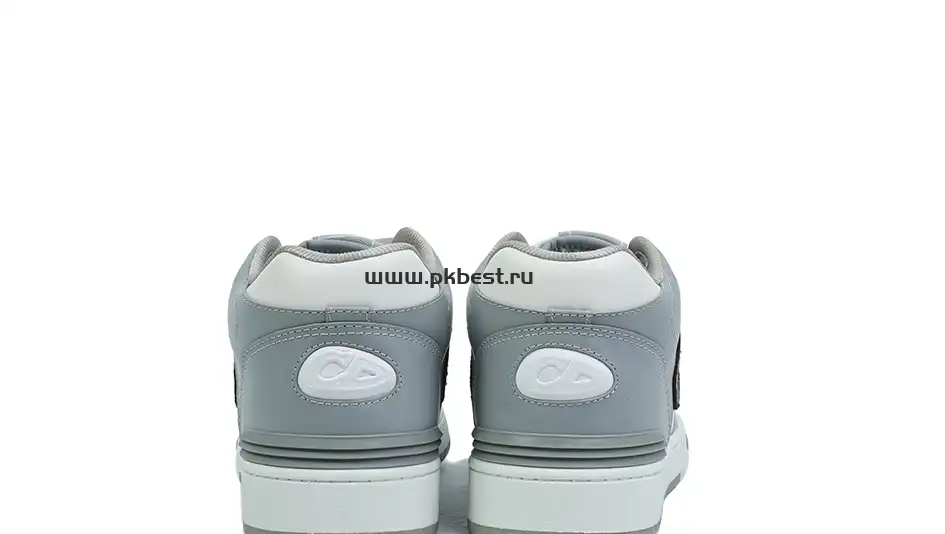 PK GOD Dior B57 MID-TOP SNEAKER  Gray and white RETAIL MATERIALS READY TO SHIP