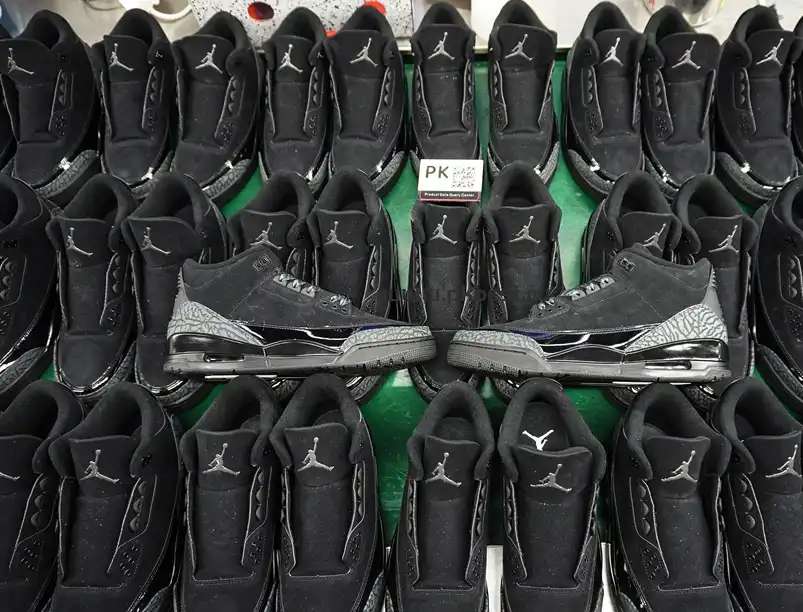 PK GOD  Air Jordan 3 Retro Black Cat RETAIL MATERIALS READY TO SHIP