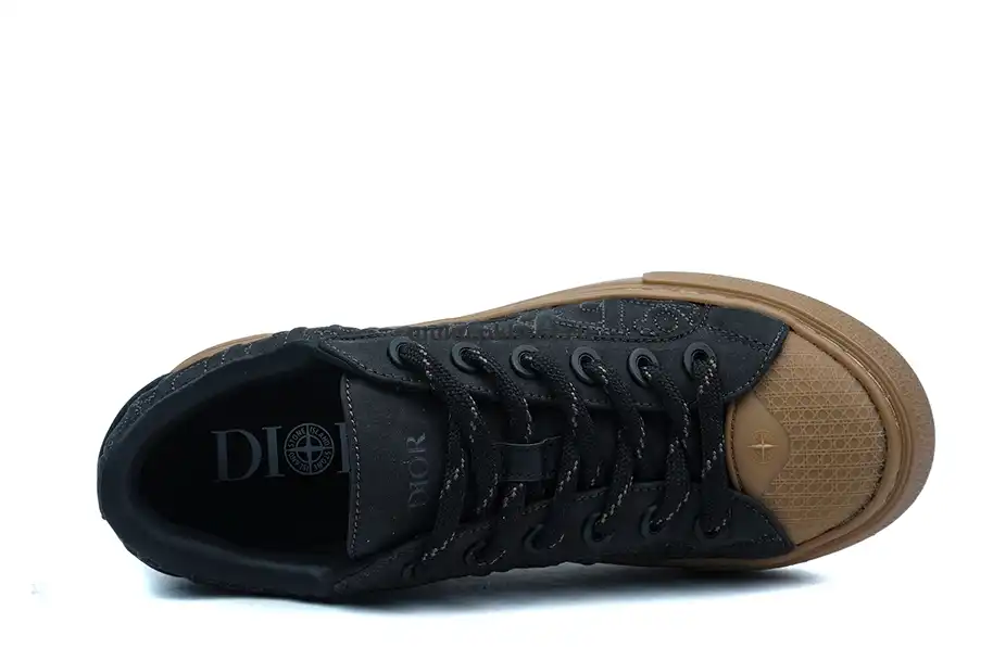 PK GOD Stone Island x Dior B33 Skateboard Shoes “Black” RETAIL MATERIALS READY TO SHIP