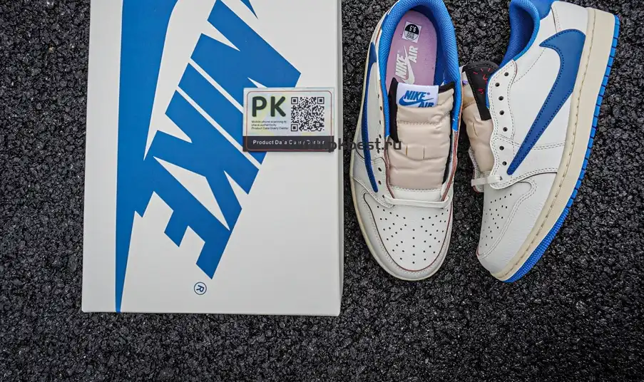 PK GOD  Air Jordan 1 Low Travis Scott Fujiwara RETAIL MATERIALS READY TO SHIP