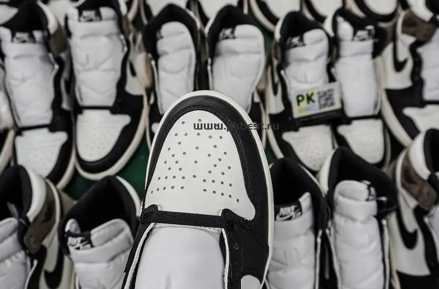 PK GOD Travis Scott x Fragment Design x Jordan Air Jordan 1 white RETAIL MATERIALS READY TO SHIP