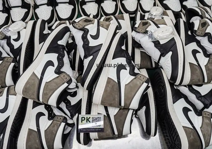 PK GOD Travis Scott x Fragment Design x Jordan Air Jordan 1 white RETAIL MATERIALS READY TO SHIP