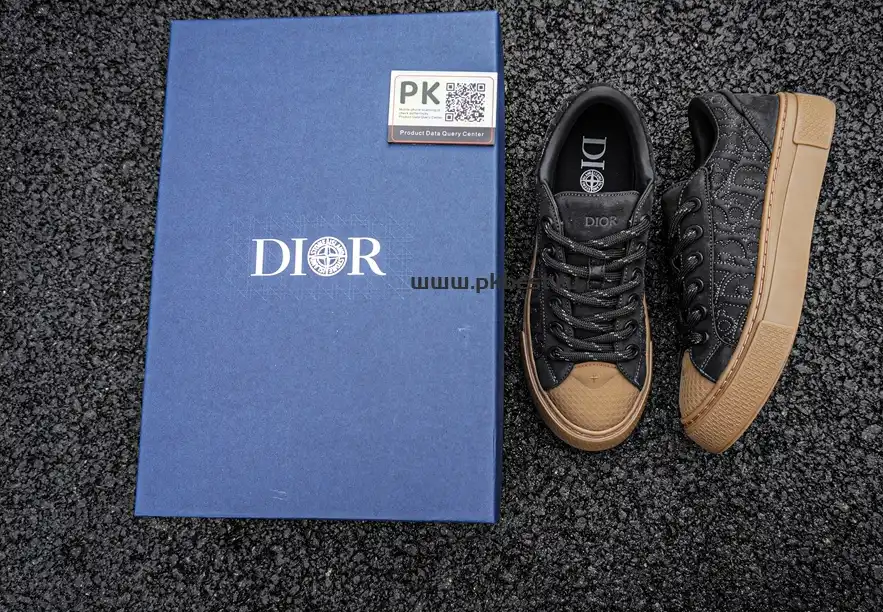 PK GOD Stone Island x Dior B33 Skateboard Shoes “Black” RETAIL MATERIALS READY TO SHIP